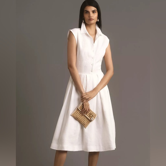 Reformation Dresses & Skirts - Reformation Priya Linen Midi Dress – White (Size 6, New w/ Tags)